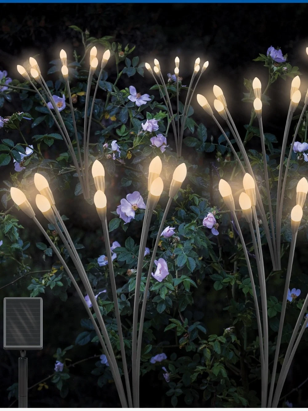 Fresh Source Solar Firefly Landscape Lights(4 Sets of Lights and 1 Solar Panel )